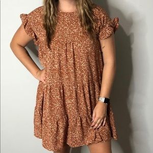 Brown Spotted Dress